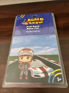 Race Car Wooden Craft Kit - Pull Back Action